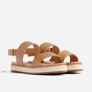 Nisolo Go-To Flatform Sandal in Almond,  NWT